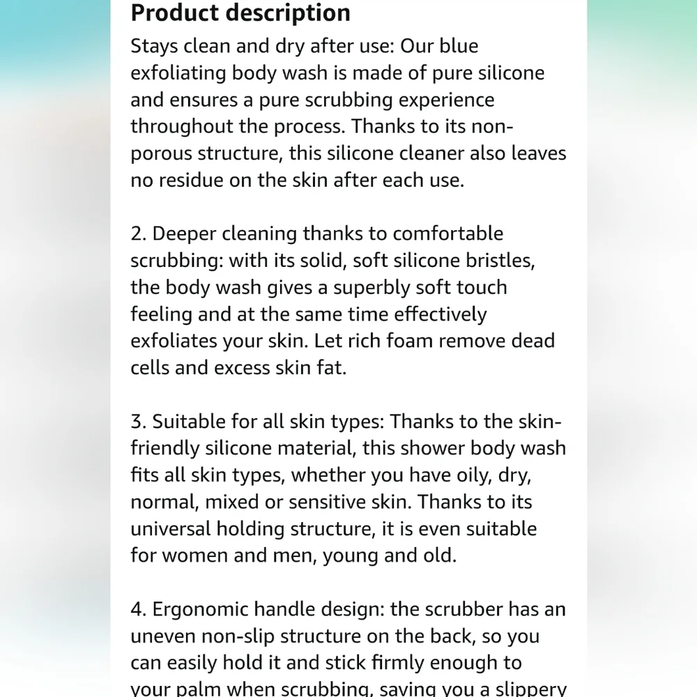 KINREXTIA ilicone body scrubber